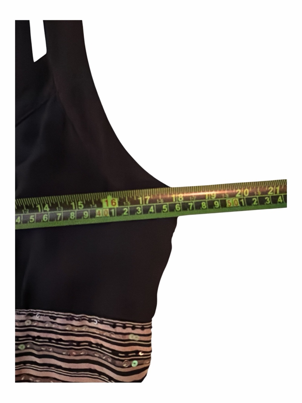 NWT Signature by Robbie Bee Black Floral Sequin Maxi Dress Size 10 - Picture 11 of 15